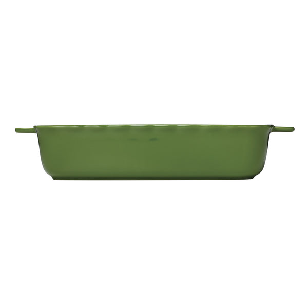 Lenox Evergreen Kate Spade Porcelain Baking Dish with Holiday Motif and Scalloped Rim for Festive Din 14.72 L x 9.21 W x 2.76 H 898011