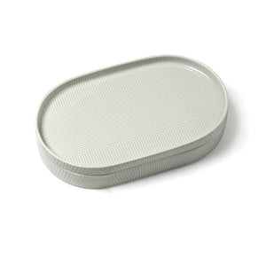 Lenox Modulus Zen Garden Porcelain Two Piece Serving Set with Embossed Stacking Design 898016