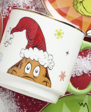 Lenox Merry Grinchmas Porcelain Mug Set Whoville Holiday Illustrated Character Collection Stackable 898097