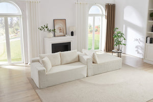 English Elm L-Shaped Modular Sectional Sofa – Effortless Comfort, No Assembly, Plush Corduroy For Living Spaces W2339P294925