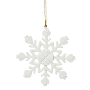 Lenox Be Jolly Kate Spade Holiday Ornament Whimsical Festive Christmas Accent Gift for Home Decor Be Jolly Snowflake Ornament 898235