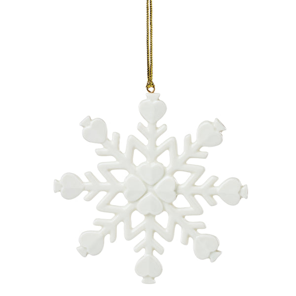 Lenox Be Jolly Kate Spade Holiday Ornament Whimsical Festive Christmas Accent Gift for Home Decor Be Jolly Snowflake Ornament 898235