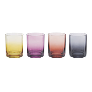 Lenox Golden Hour Ombre Jewel Tone Crystal Tumblers Set of 4 for Cocktails and Spirits 898241
