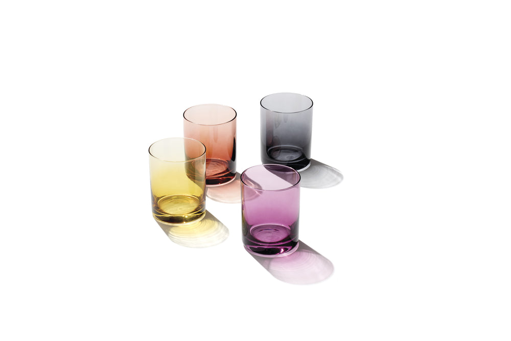Lenox Golden Hour Ombre Jewel Tone Crystal Tumblers Set of 4 for Cocktails and Spirits 898241