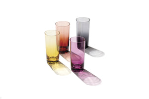 Lenox Golden Hour Ombre Highball Glass Set Jewel Toned Crystal Barware for Entertaining 898242