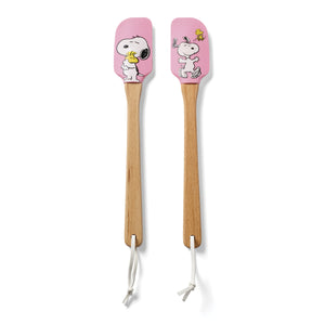 Lenox Chef Snoopy Peanuts Licensed Kitchen Tools Whimsical Cooking Gift Set for Home Bakers Pink Silicone | Multi 898261