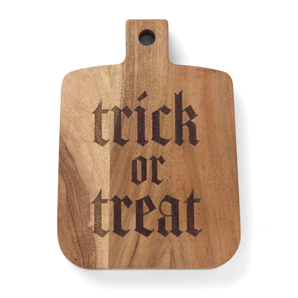 Lenox Vintro Acacia Wood Halloween Laser Etched Serving Board Seasonal Charcuterie Platter 898378