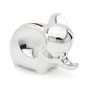 Lenox Silverplate Coin Bank Sculpted Keepsake Heirloom Figurine for Nursery or Baby Shower Gift Elephant 898383