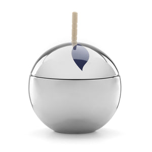 Lenox Oak Street Glazed Porcelain Honey Pot with Silver Accents for Holiday Entertaining 898393