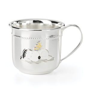 Lenox Little Snoopy Silverplate Heirloom Keepsake Peanuts Trinket for Nursery Decor and Gifting Baby Cup 898437