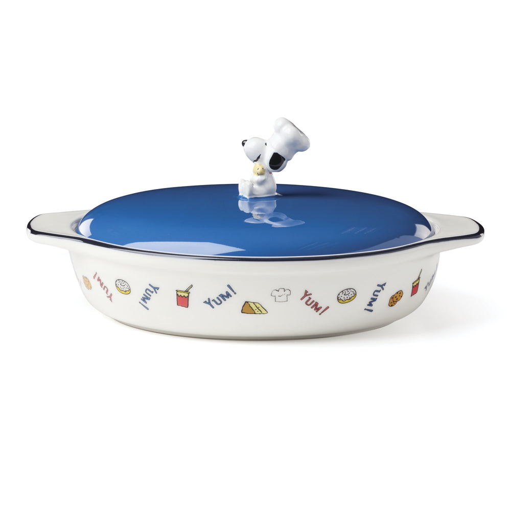 Lenox Chef Snoopy Peanuts Bakeware Oven Safe Collectible Kitchen Art Piece for Home Cooking and Display Ivory 898445