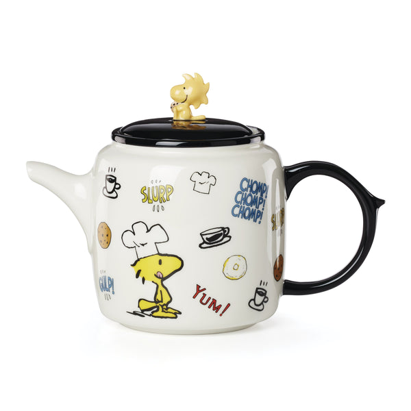 Lenox Chef Snoopy Porcelain Teapot Peanuts Licensed Whimsical Kitchen Display Collectible 898449