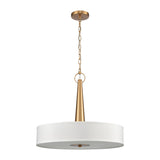 Leo 22'' Wide 4-Light Pendant - Brushed Gold 89845/4 Elk Lighting