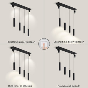 English Elm Angelina 6-Light Matte Black Pendant - Modern Kitchen Island Fixture For Stylish Task Lighting T3177P283998