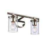 Burrow 15'' Wide 2-Light Vanity Light - Polished Nickel 89851/2 Elk Lighting