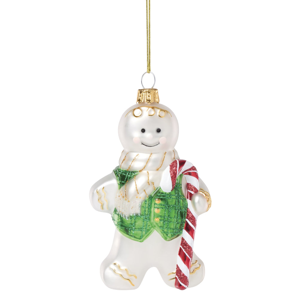 Lenox Blown Glass Gingerbread Man Ornament Lenox Artisan Holiday Tree Accent Piece 898510