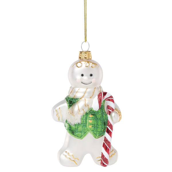Lenox Blown Glass Gingerbread Man Ornament Lenox Artisan Holiday Tree Accent Piece 898510