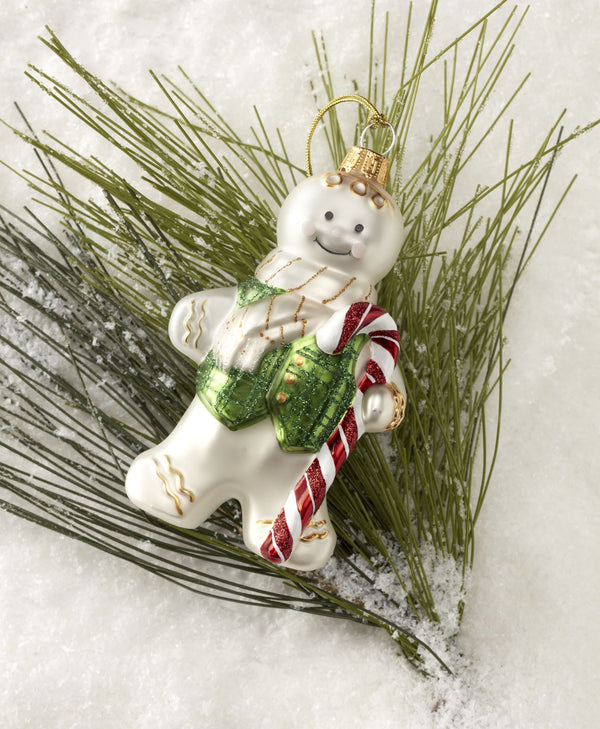 Lenox Blown Glass Gingerbread Man Ornament Lenox Artisan Holiday Tree Accent Piece 898510