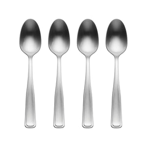 Lenox Reid Stainless Steel Spoons Satin Brushed Finish Dishwasher Safe Set for Elegant Dining Teaspoon 898523