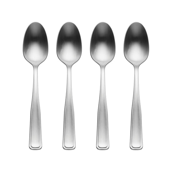 Lenox Reid Stainless Steel Spoons Satin Brushed Finish Dishwasher Safe Set for Elegant Dining Teaspoon 898523