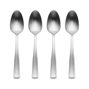 Lenox Reid Stainless Steel Spoons Satin Brushed Finish Dishwasher Safe Set for Elegant Dining Dinner Spoon 898524