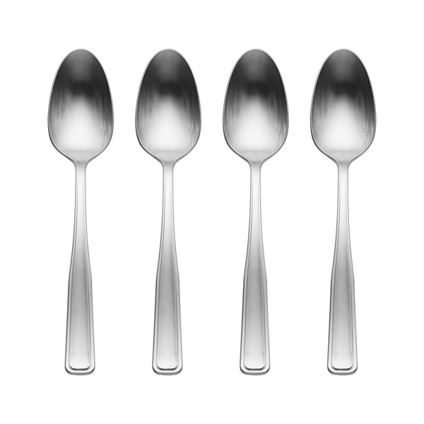 Lenox Reid Stainless Steel Spoons Satin Brushed Finish Dishwasher Safe Set for Elegant Dining Dinner Spoon 898524