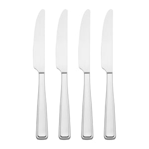 Lenox Reid Stainless Steel Dinner Knives Satin Finish Set for Elegant Everyday Dining 898525