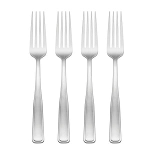 Lenox Reid Stainless Steel Forks Satin Finish Classic European Elegant Flatware for Any Table Setting Dinner Fork 898527