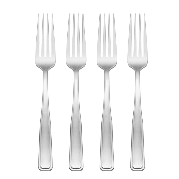 Lenox Reid Stainless Steel Forks Satin Finish Classic European Elegant Flatware for Any Table Setting Dinner Fork 898527