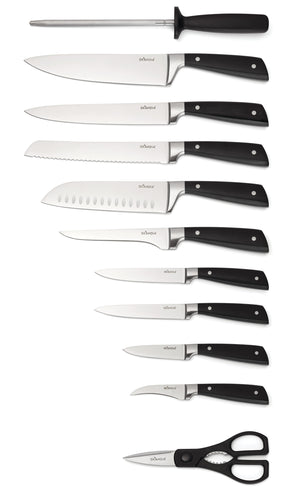 Lenox Constract Skandia 13 Piece Forged Stainless Knife Set with Modular Hardwood Block 898541