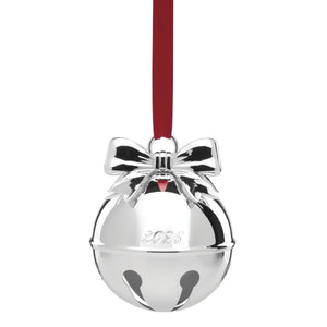 Lenox 2026 Lenox Silverplate Jingle Bell Ornament Polished Keepsake with Engraved Date 898564