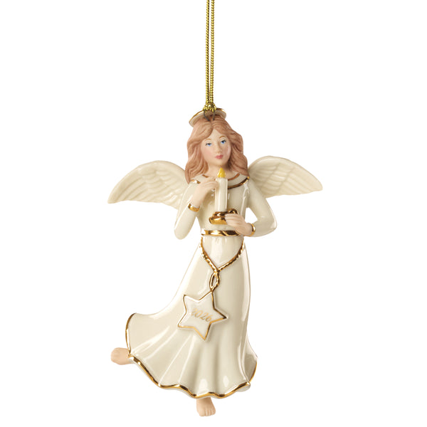 Lenox 2026 Dated Porcelain Angel Ornament Hand-painted with Gold Accents Holiday Keepsake 898576