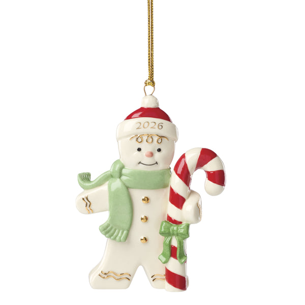 Lenox 2026 Dated Gingerbread Man Christmas Tree Ornament Holiday Keepsake Collectible 898584