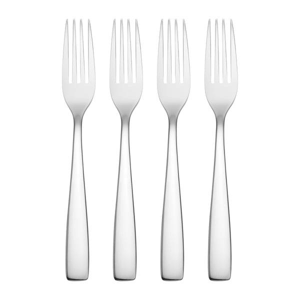 Lenox Austin Mirror Polish Stainless Steel Fork Set for Elegant Minimalist Everyday Dining Table Dinner Fork 898600