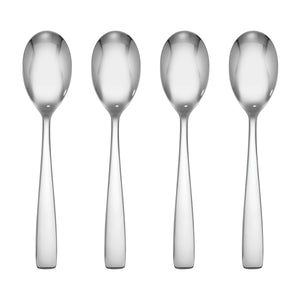 Lenox Austin Hampton Forge Stainless Steel Spoons Mirror Polish Sleek Formal Dining Table Set Dinner Spoons 898601