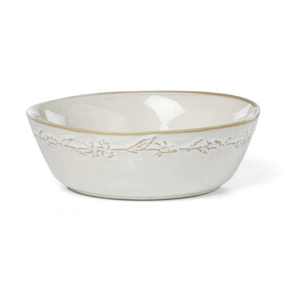 Lenox Homespun Stoneware Dinnerware Set with Thistle Relief Glaze for Rustic Farmhouse Table Style 16-Piece 898636