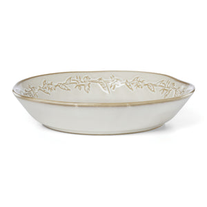 Lenox Homespun Stoneware Dinnerware Set with Thistle Relief Glaze for Rustic Farmhouse Table Style 16-Piece 898636