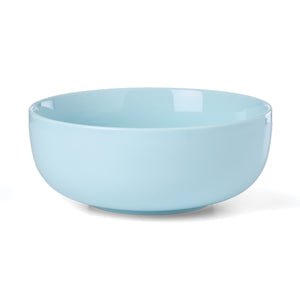 Lenox 24 Seven Colors Porcelain Nesting Bowl Set with Ombre Gradient and Wooden Trivet Stand Turquoise 898658