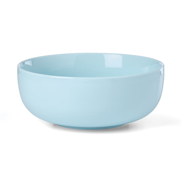 Lenox 24 Seven Colors Porcelain Nesting Bowl Set with Ombre Gradient and Wooden Trivet Stand Turquoise 898658