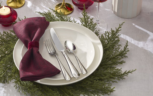 Lenox Studio 1414 Bone China Dinnerware Set Glossy White Modern Plates and Bowls for Elegant Dining Square 16-Piece 898756