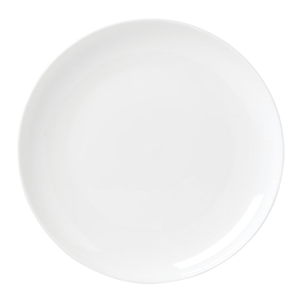 Lenox Studio 1414 Bone China Coupe Dinnerware Set Rimless Profile Bright White Gloss Modern Table 12-Piece 898745