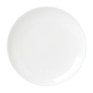 Lenox Studio 1414 Bone China Coupe Dinnerware Set Rimless Profile Bright White Gloss Modern Table 12-Piece 898745