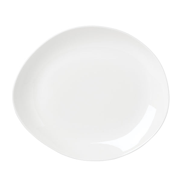 Lenox Studio 1414 Curve Bone China Dinnerware Set Glossy White Elegance for Four 898749