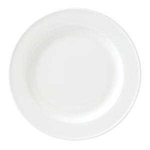 Lenox Studio 1414 Bone China Rimmed Dinnerware Set Service for Four with Glossy White Finish 12-Piece 898751