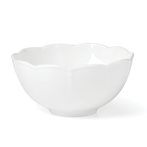 Lenox Studio 1414 Bone China Dinnerware Set Scalloped Edge Elegant Gloss Finish for Everyday Dining Curve 12-Piece 898753