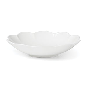 Lenox Studio 1414 Bone China Dinnerware Set Scalloped Edge Elegant Gloss Finish for Everyday Dining Curve 12-Piece 898753