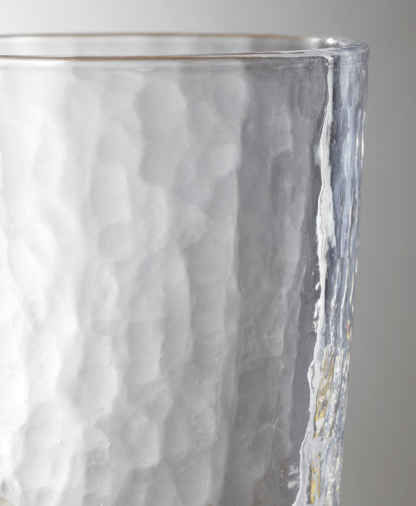 Lenox Homespun Artisan Mouth-blown Clear Tall Glasses Set of 4 for Rustic Table Settings 898785