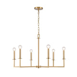 Dunne 30'' Wide 6-Light Chandelier - Lacquered Brass 89886/6 Elk Lighting