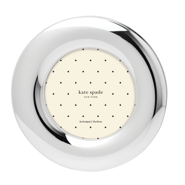 Lenox Picture This Kate Spade Puffed Frame Polished Metal Alloy Sculptural Glam Accent Shelf or Wall Silver 898866
