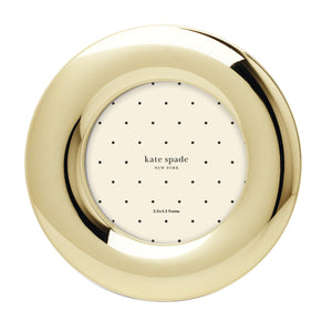 Lenox Picture This Kate Spade Puffed Frame Polished Metal Alloy Sculptural Glam Accent Shelf or Wall Gold 898867
